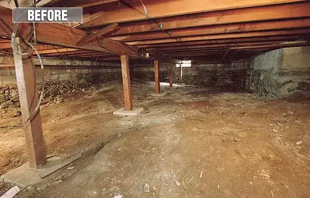 Crawl Space Before Encapsulation