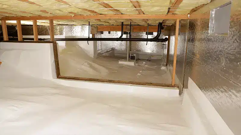 Crawl Space After Encapsulation