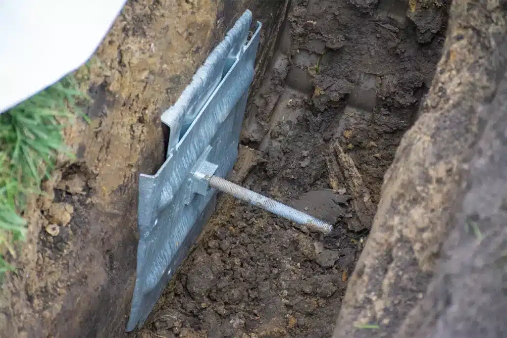 Wall Anchor in Ground