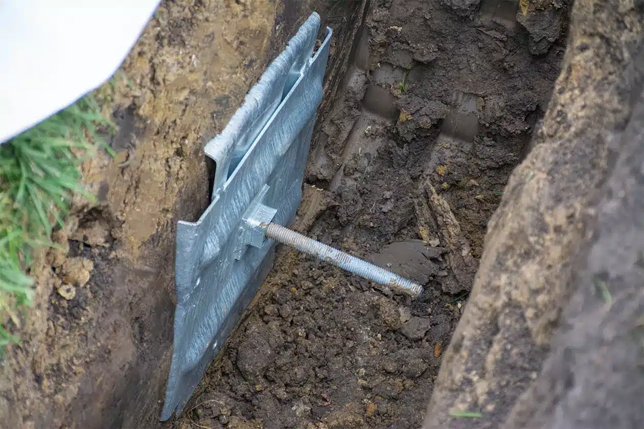 Wall Anchor in Ground