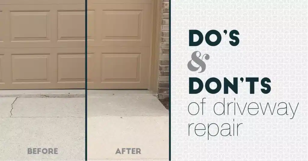 Dos and Don'ts of Driveway Repair