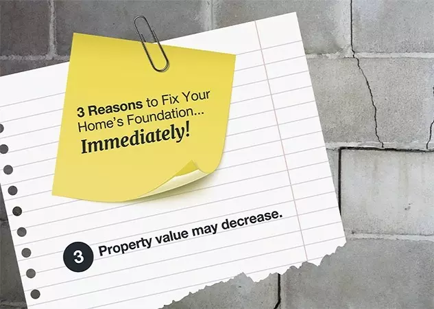 Property Value Will Decrease - 3 Reasons to Fix Foundation Problems