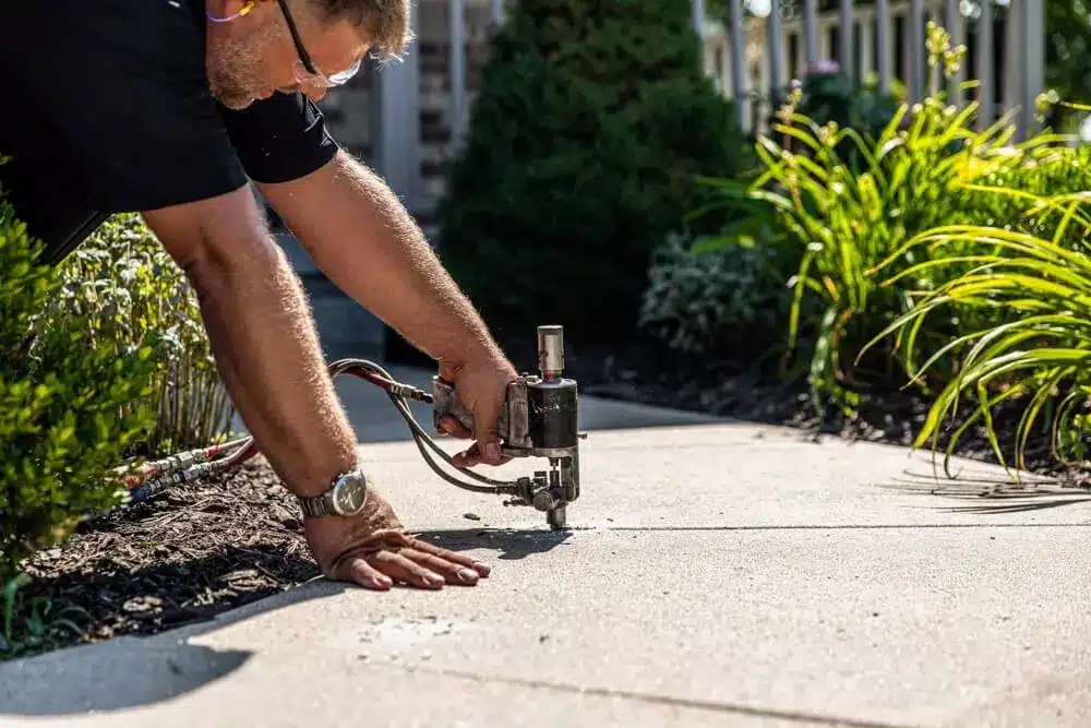 Leveling Concrete Sidewalk