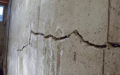 Basement Wall Crack Repair