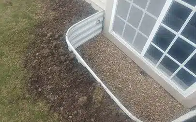 Window Well Drain Installation