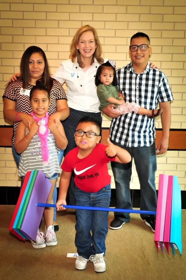 Literacy DuPage - Learner with Family at Recognition Luncheon