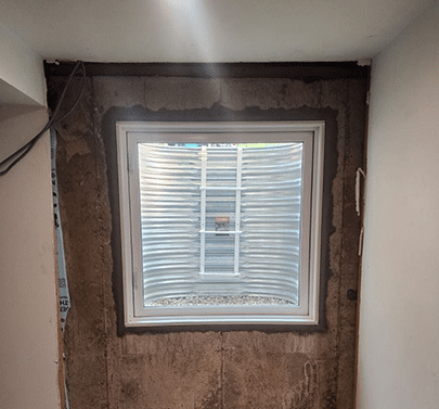 basement Egress Window installation