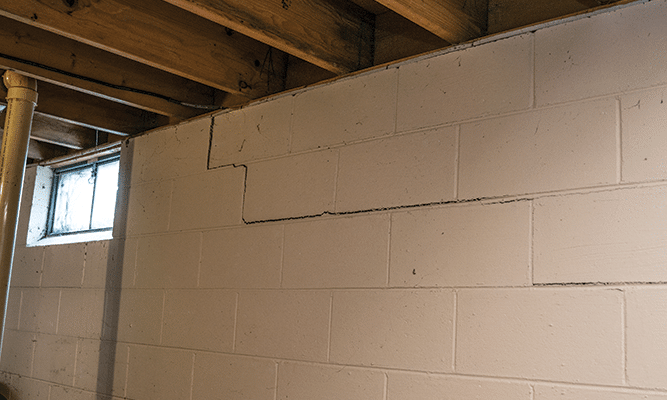 Block Wall Foundation Crack