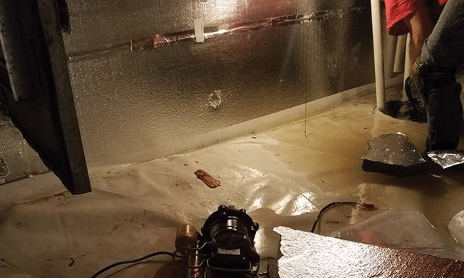 Flooded Crawl Space