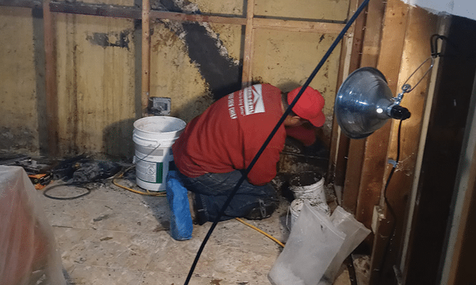 Leaky Basement Wall Crack Repair