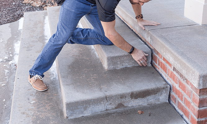 Sunken Concrete Stairs