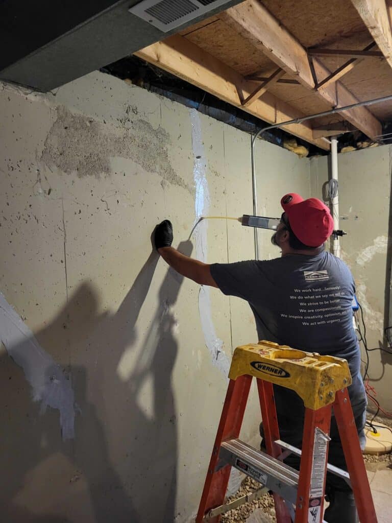 Wall Crack Injection