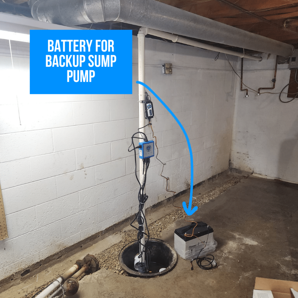 Battery Backup Sump Pump System