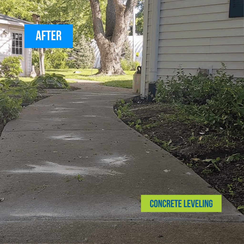 leveled concrete