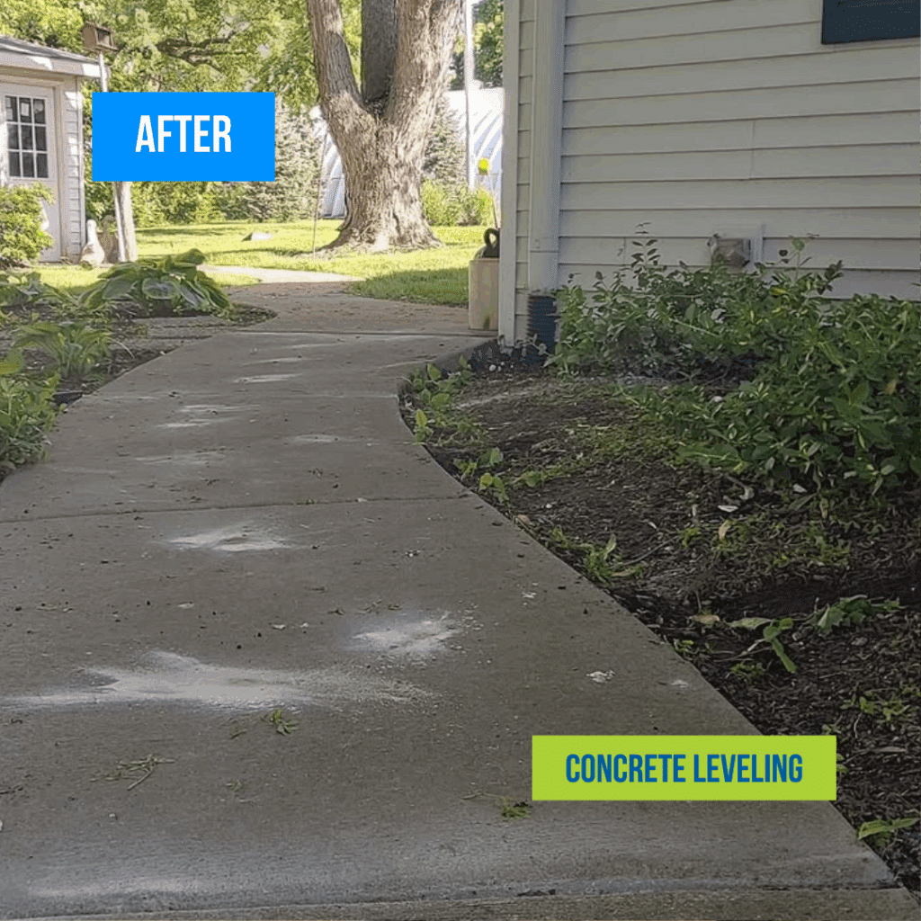 Polyjacking concrete leveling