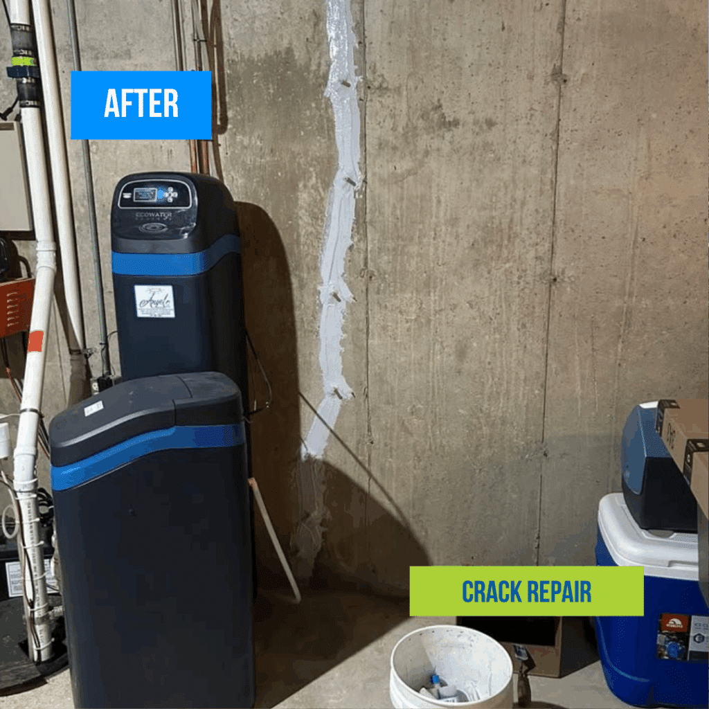 After Foundation Crack Repair
