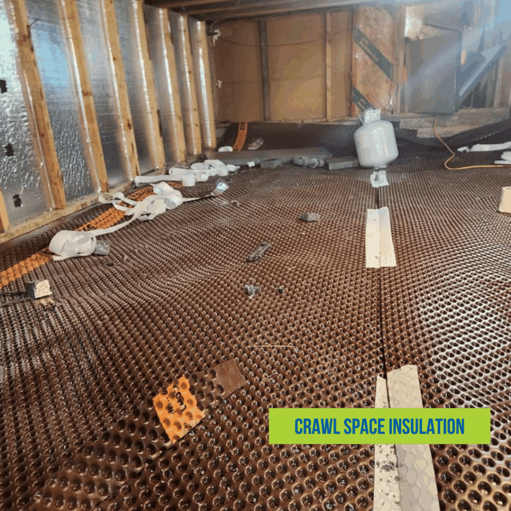 Crawl Space With Foam Insulation canister