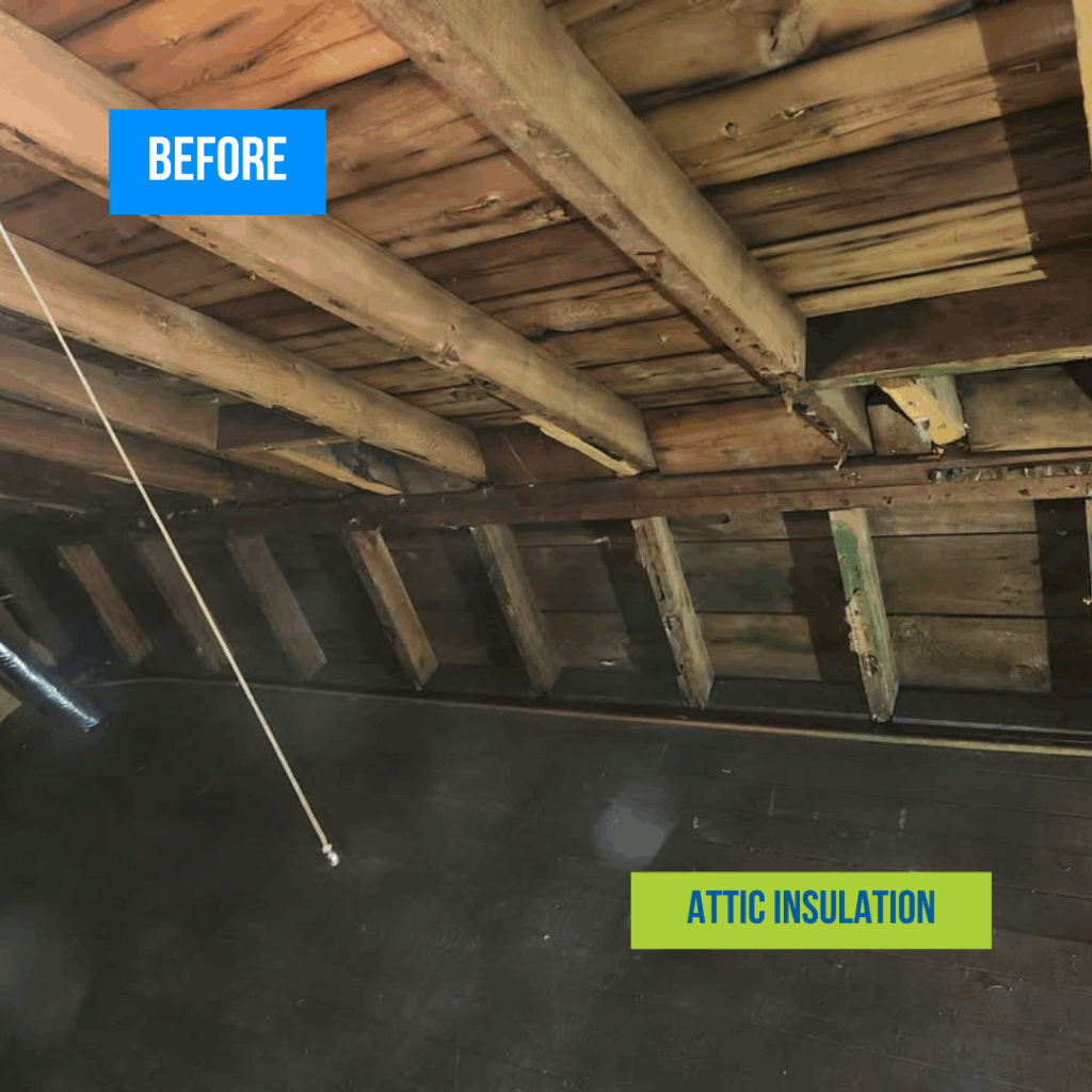 Attic Insulation Before Chicago