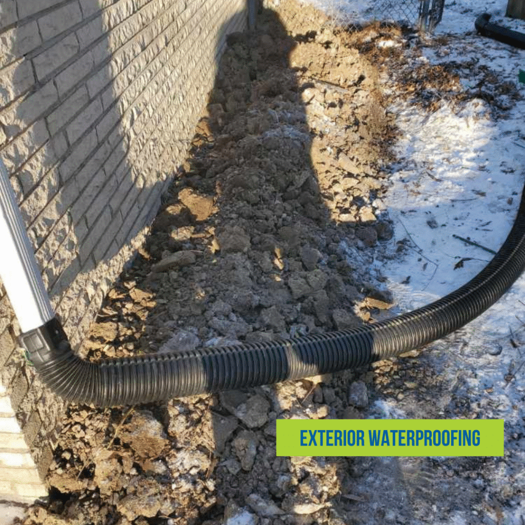 Exterior Waterproofing System Installation