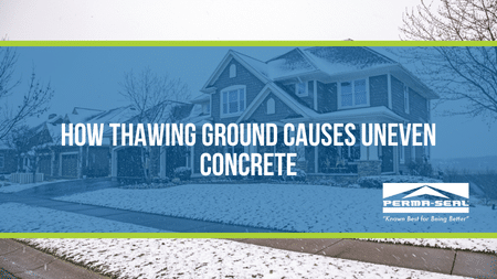 How Thawing Ground Causes Uneven Concrete