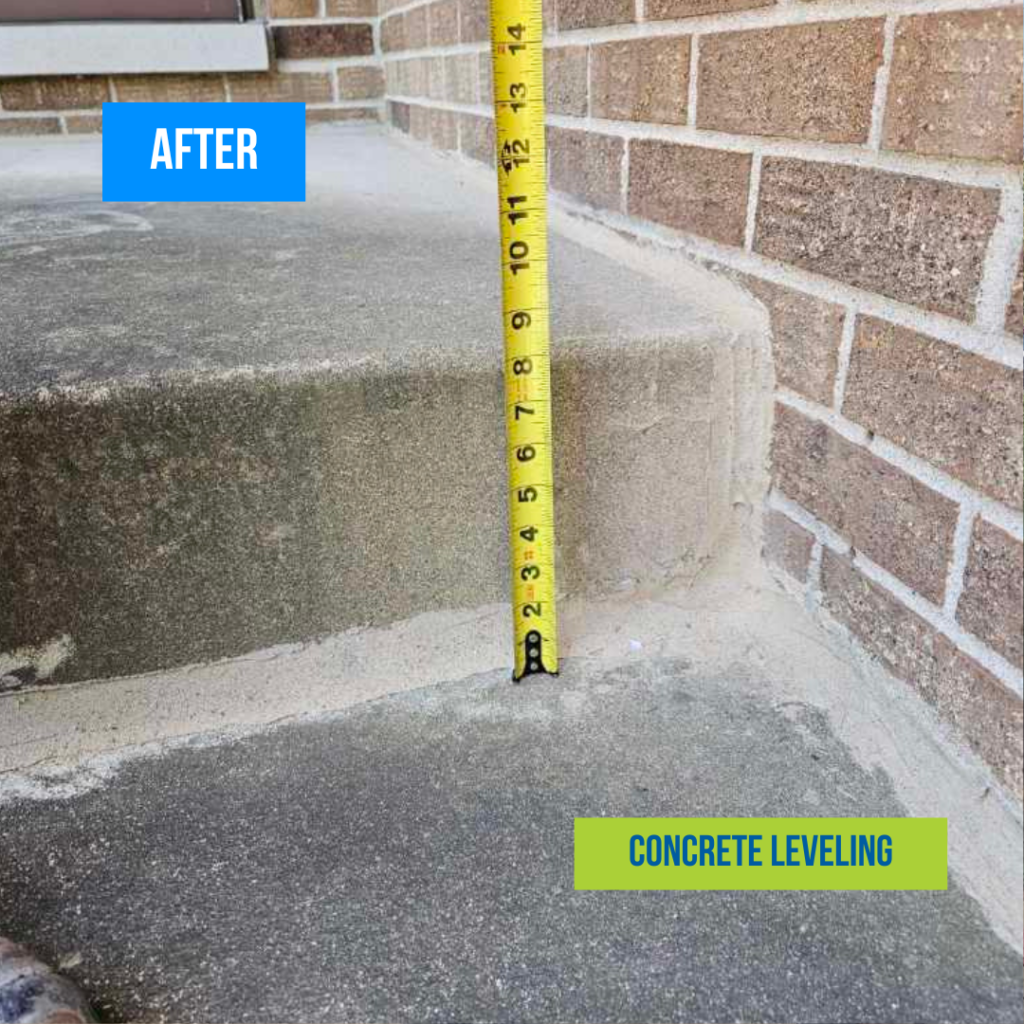 Concrete Leveling Naperville after