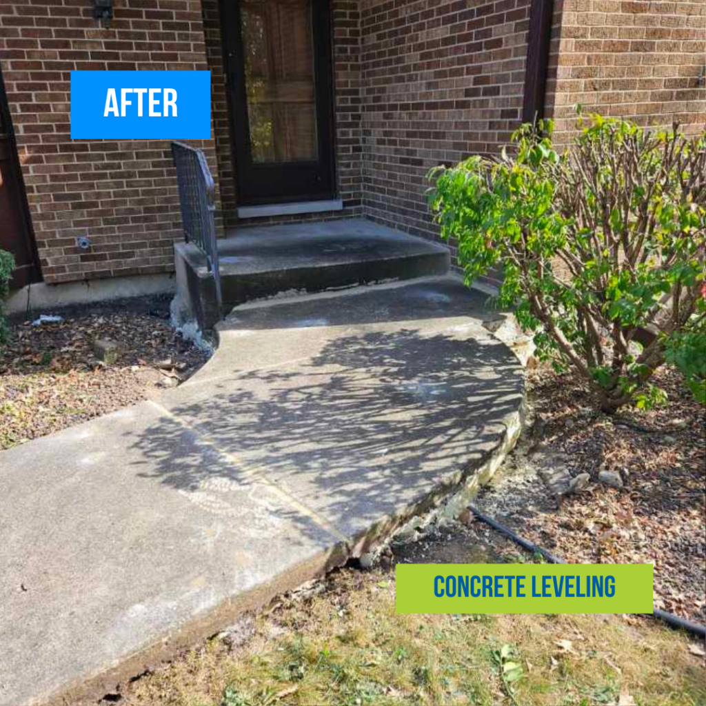 Concrete Leveling Naperville after