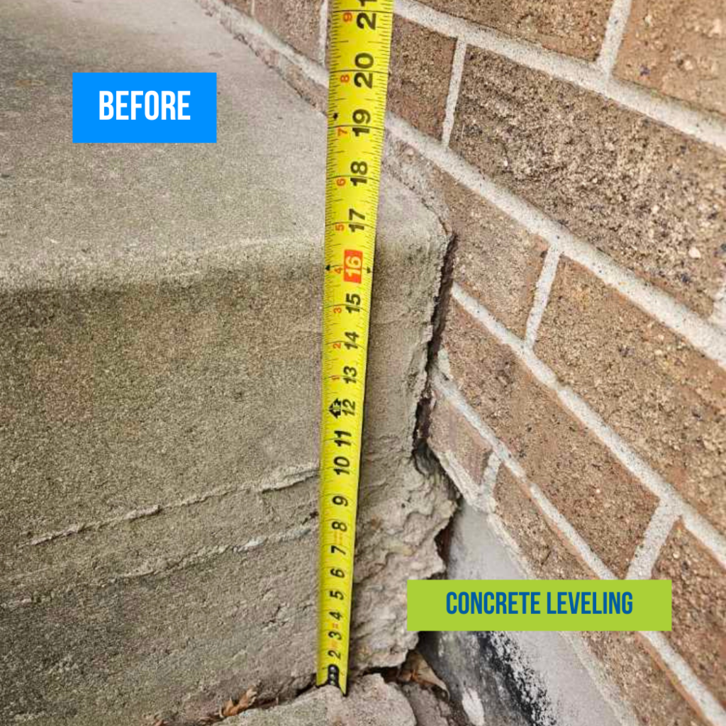 Concrete Leveling Naperville Before