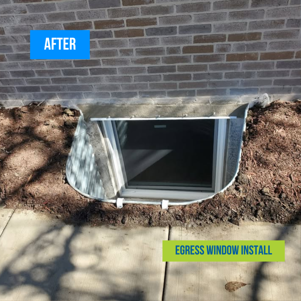 Egress Window Install After