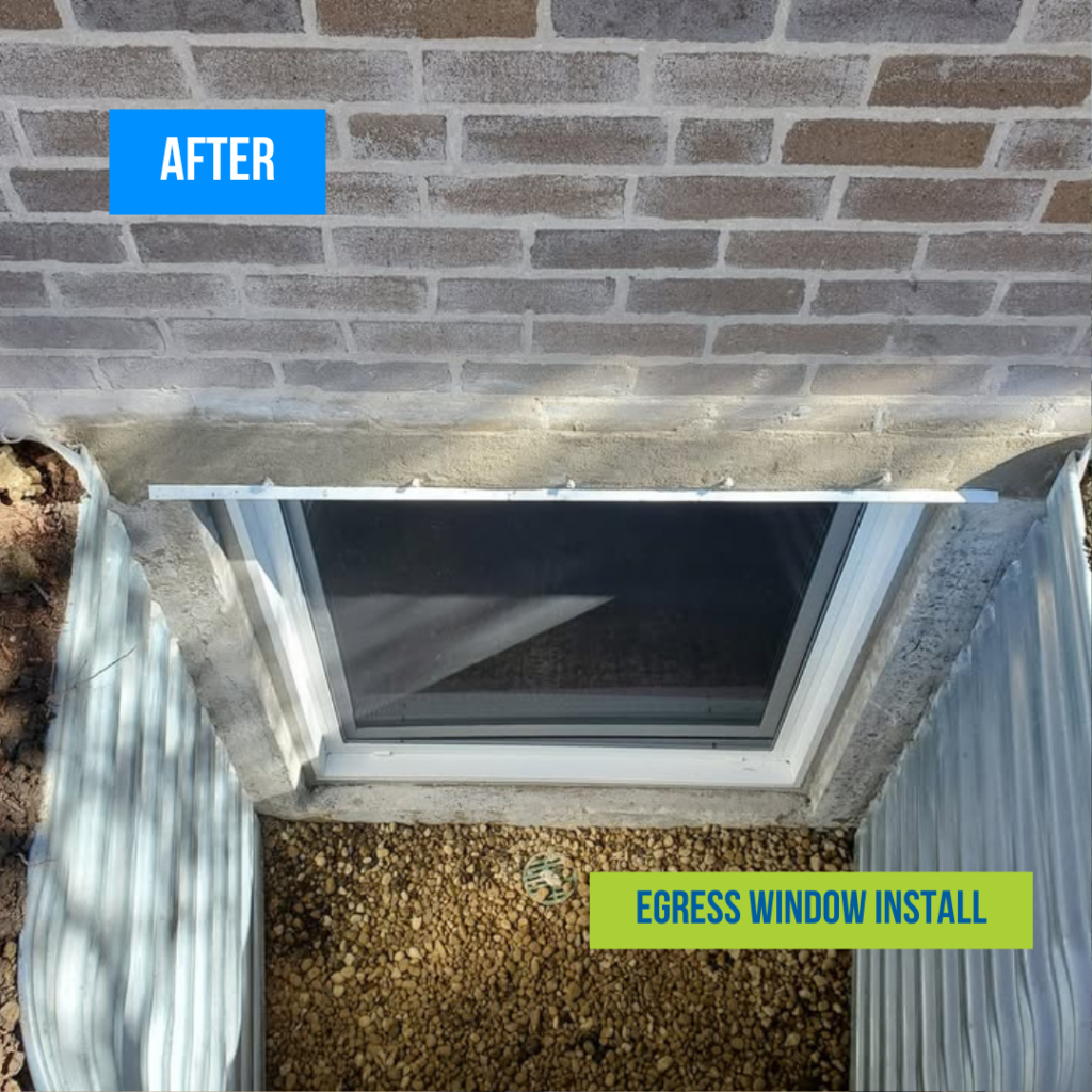 Egress Window Install After