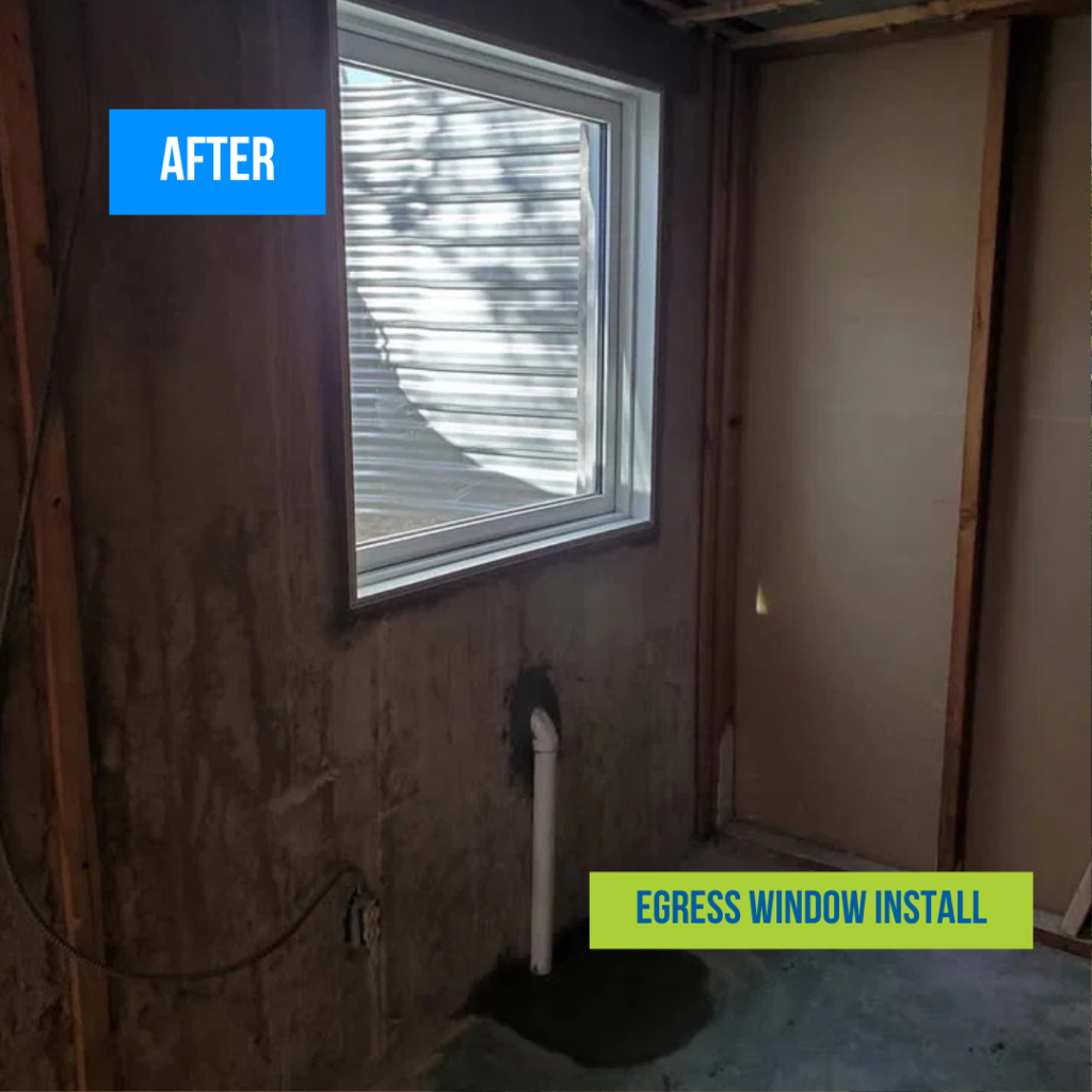 Egress Window Install After