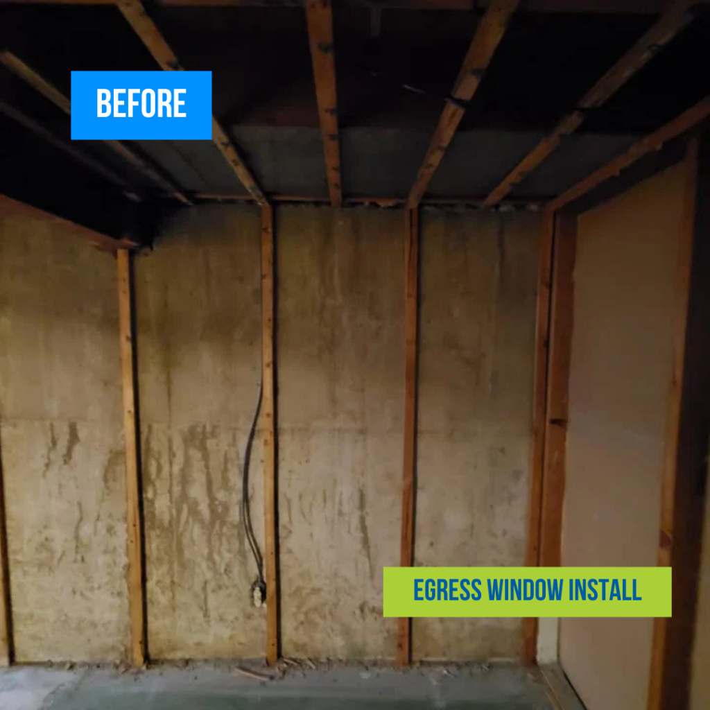 Egress Window Install Before