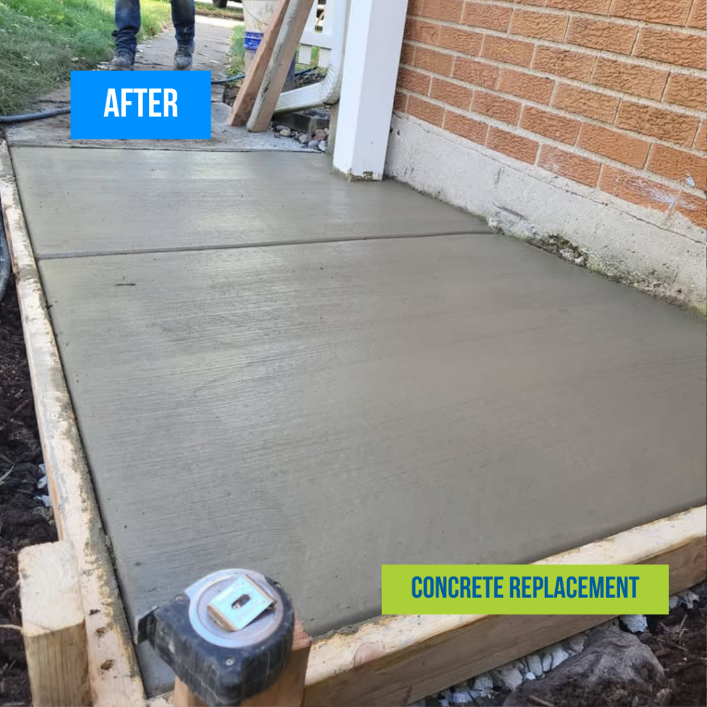 new sidewalk slab poured in Chicago