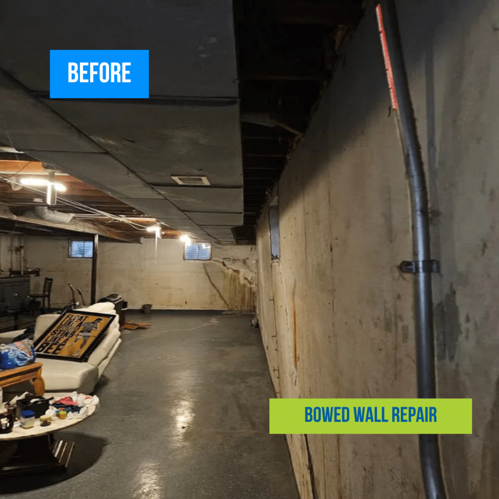 Bowed Wall Before Image in Chicago
