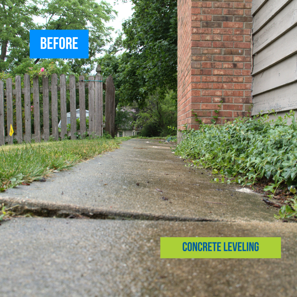 Concrete Leveling in Chicago Before