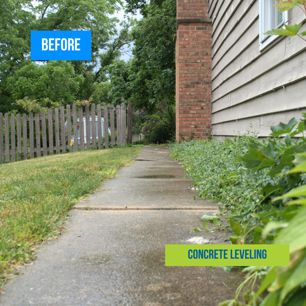 Concrete Leveling in Chicago Before