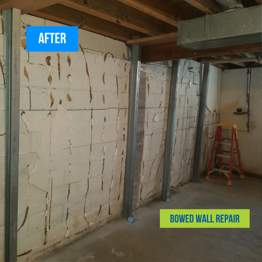 bowed wall repair in chicago after