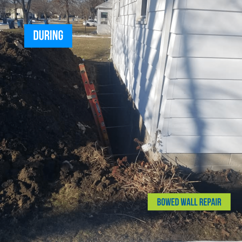 bowed wall repair in chicago during