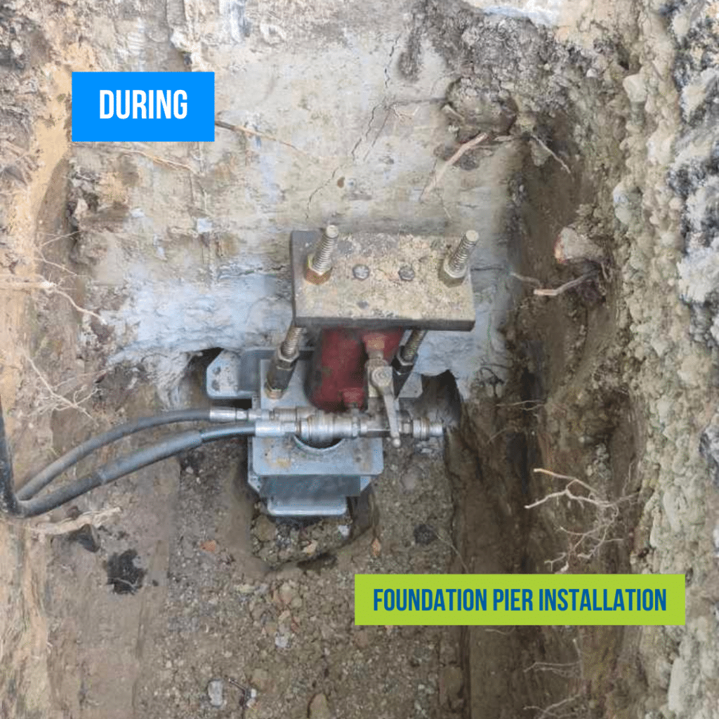 Foundation Settlement Repair in Naperville, IL During