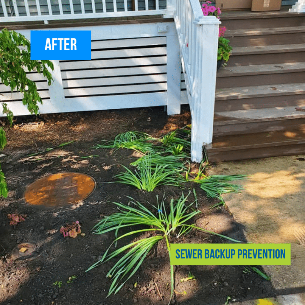 Sewer Backup Prevention Installation after photo in Chicago