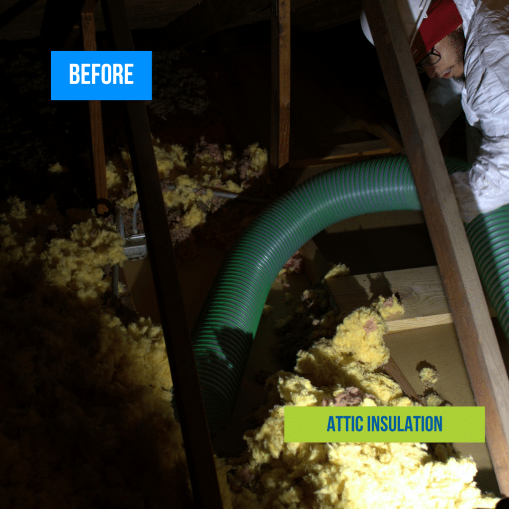 Attic Insulation Job in Naperville Before