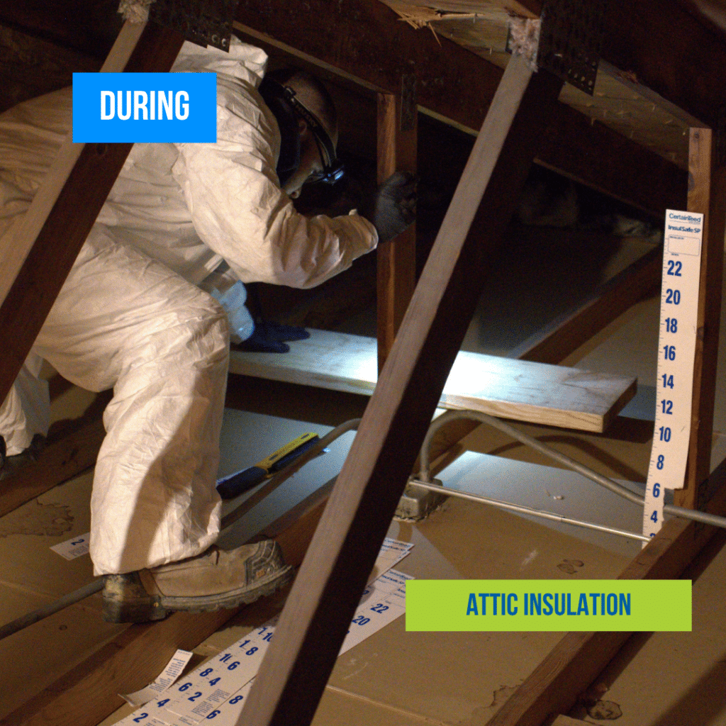 Attic Insulation Job in Naperville During