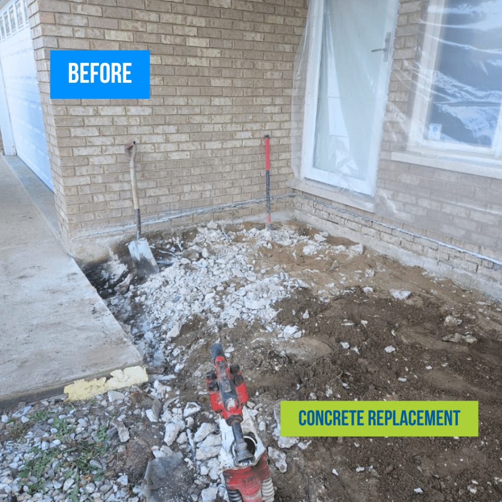 Concrete Replacement Job in Naperville Before