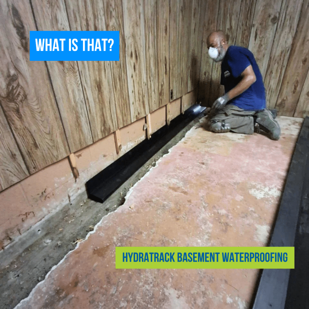 HydraTrack Basement Waterproofing Installation in Chicago