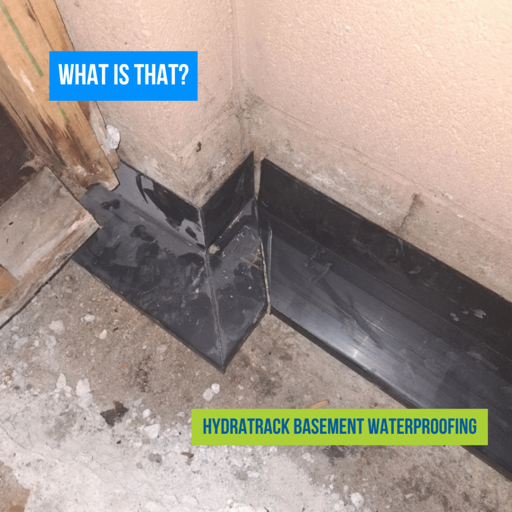 HydraTrack Basement Waterproofing Installation in Chicago