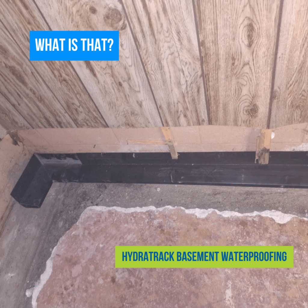 HydraTrack Basement Waterproofing Installation in Chicago