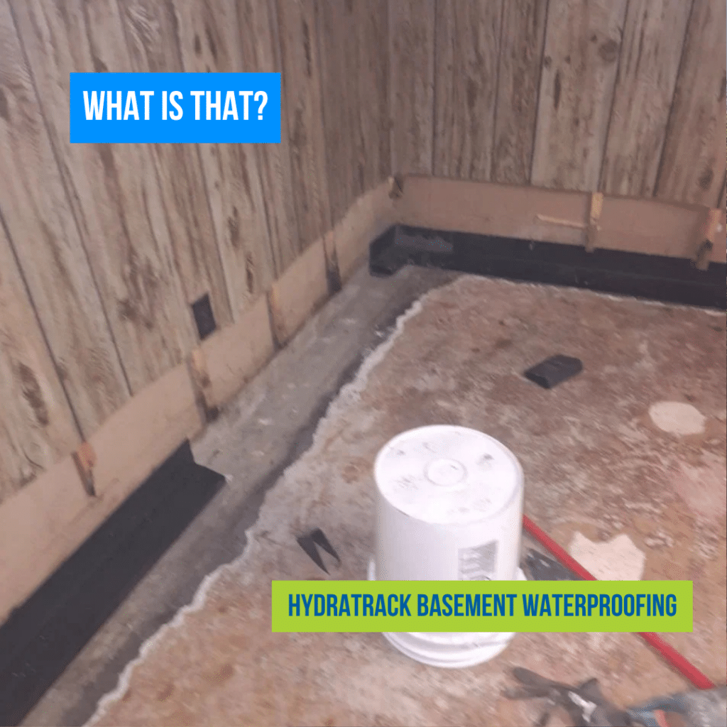 HydraTrack Basement Waterproofing Installation in Chicago